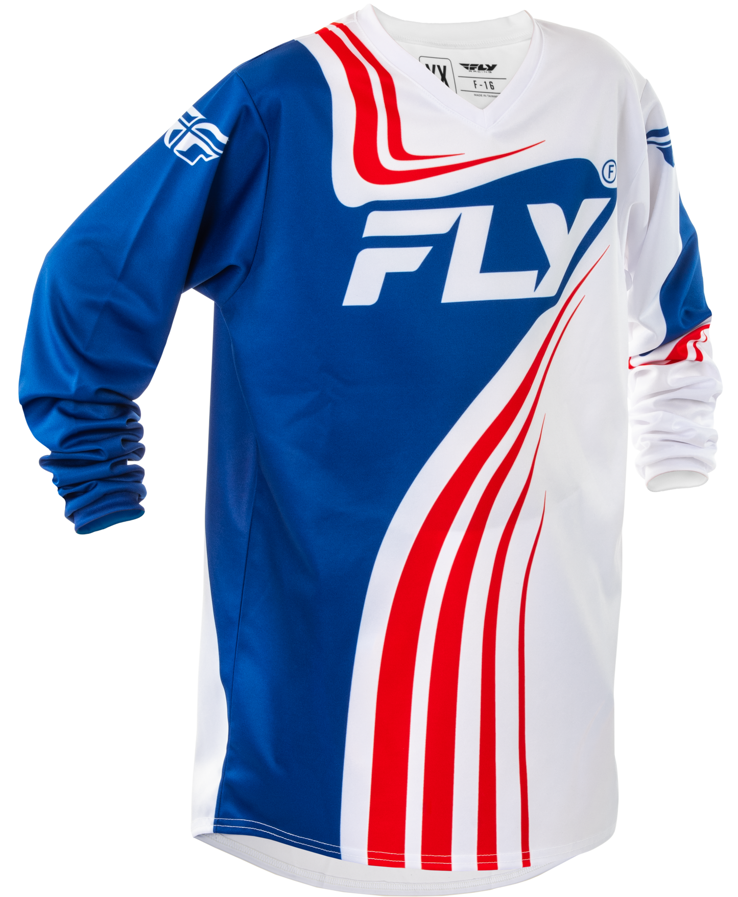 Youth F 16 Jersey Red/White/Blue Yxl