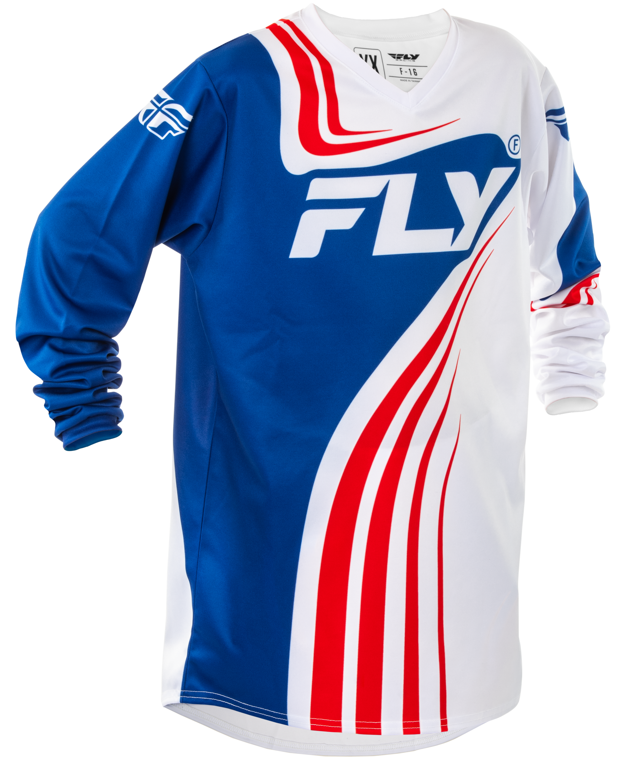 Youth F 16 Jersey Red/White/Blue Yxl