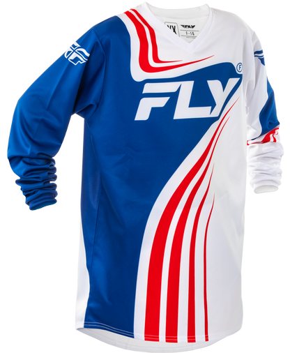Youth F 16 Jersey Red/White/Blue Yxl