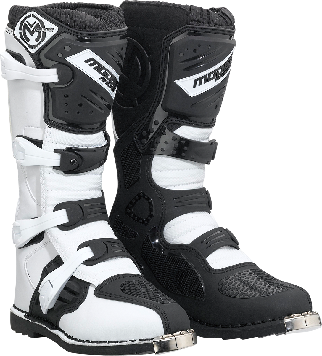 MOOSE OFFROAD Qualifier Boots - Black/White - Size 11 3410-2603