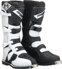 MOOSE OFFROAD Qualifier Boots - Black/White - Size 11 3410-2603