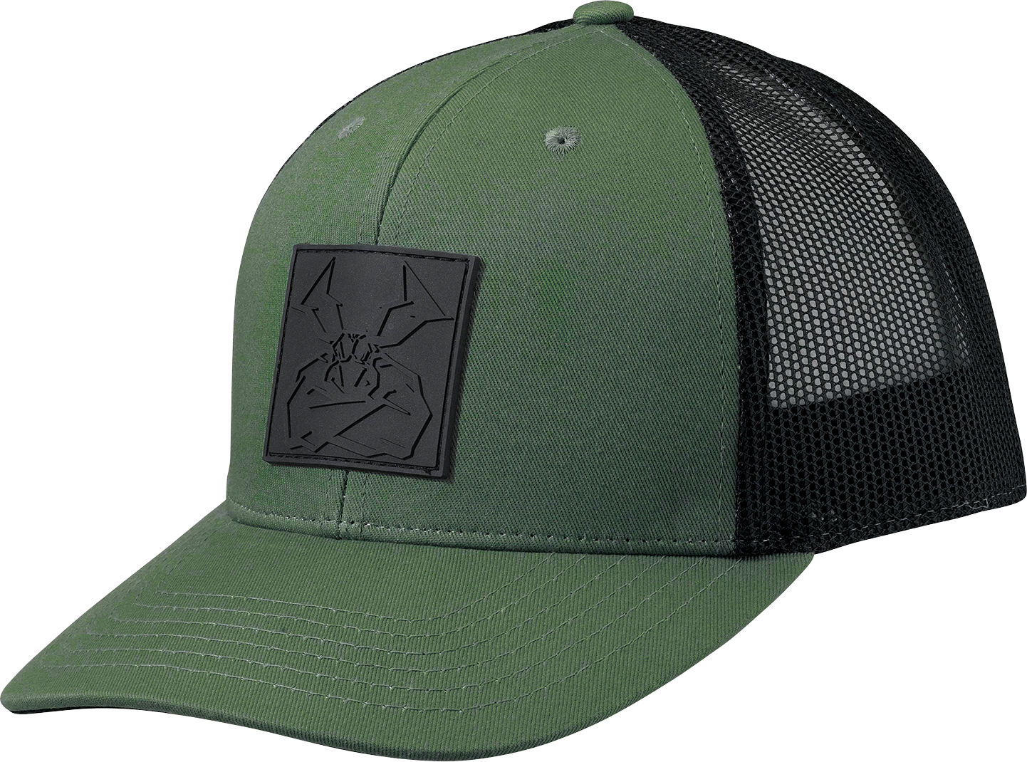 MOOSE OFFROAD Moose Agroid Embossed Hat - Green/Black - One Size 2501-4009