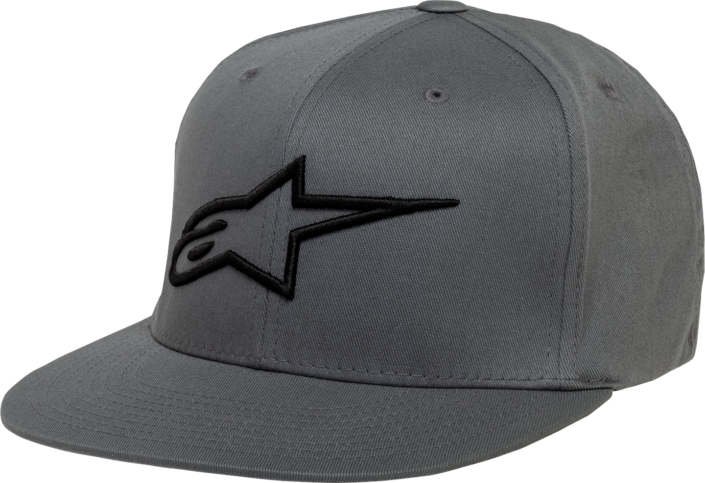 ALPINESTARS Ageless Flat Bill Hat - Charcoal/Black - Small/Medium 1035810151810SM