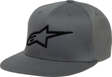 ALPINESTARS Ageless Flat Bill Hat - Charcoal/Black - Small/Medium 1035810151810SM