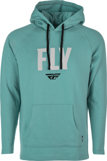 Fly Weekender Pullover Hoodie Sea Green/Grey Lg