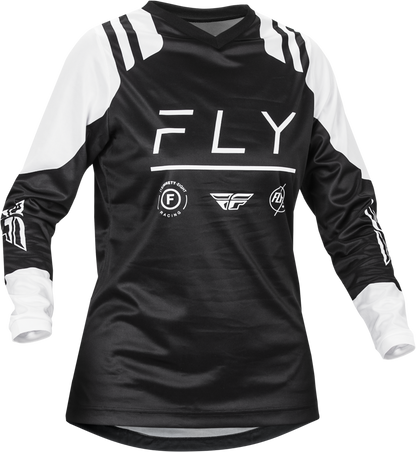 Women's F 16 Jersey Black/White Sm