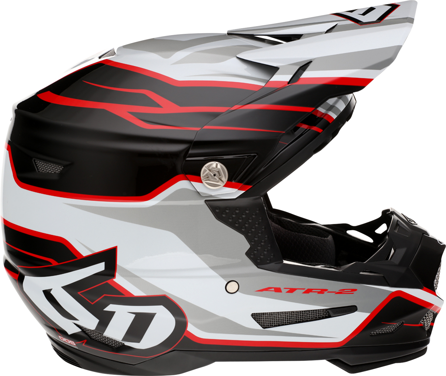 6D HELMETS ATR-2 Helmet - Phase - White/Red - Small 12-2835