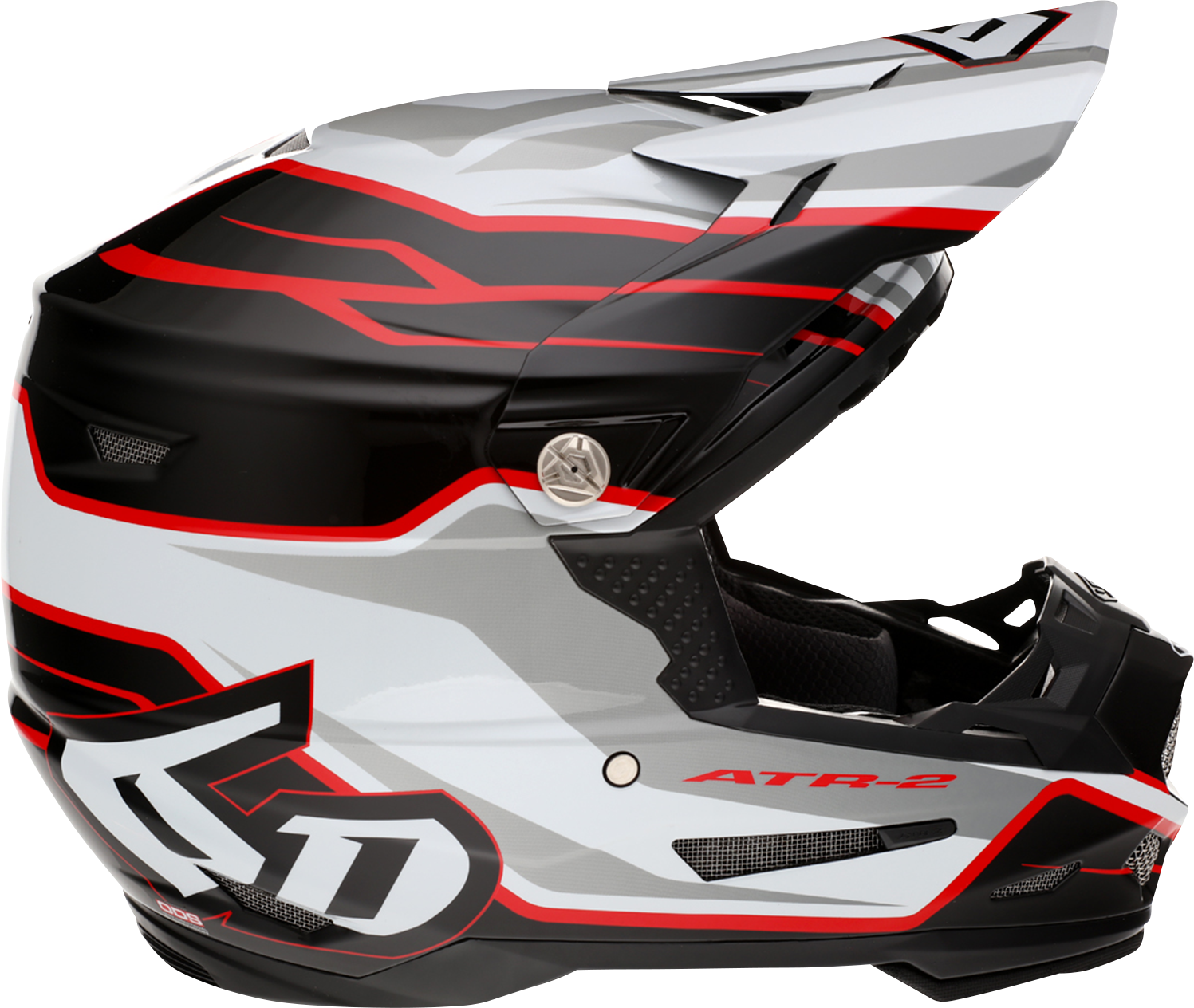 6D HELMETS ATR-2 Helmet - Phase - White/Red - Small 12-2835