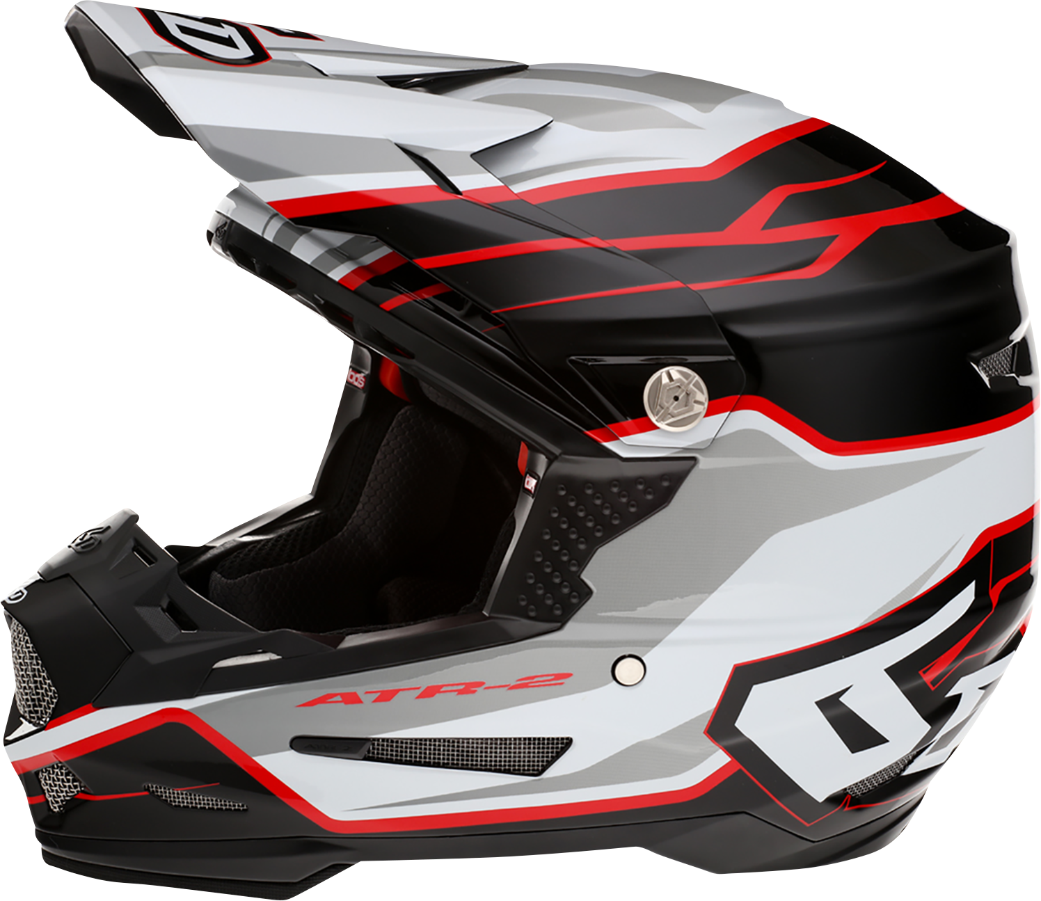 6D HELMETS ATR-2 Helmet - Phase - White/Red - XS 12-2834