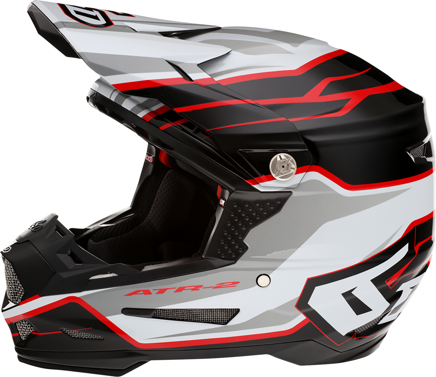 6D HELMETS ATR-2 Helmet - Phase - White/Red - Small 12-2835