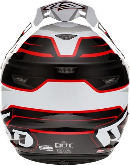 6D HELMETS ATR-2 Helmet - Phase - White/Red - Small 12-2835
