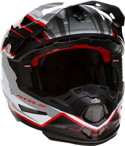 6D HELMETS ATR-2 Helmet - Phase - White/Red - Small 12-2835