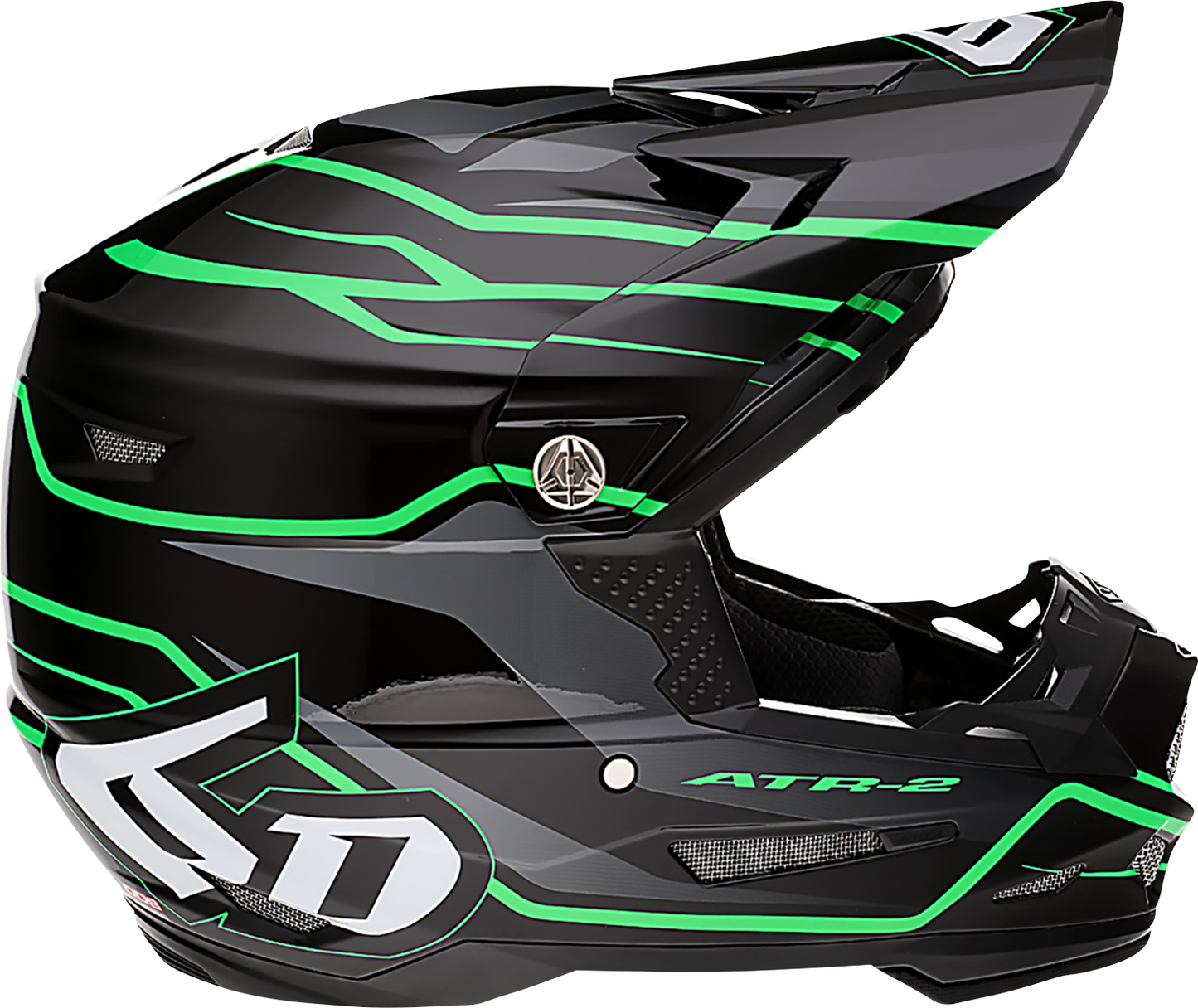 6D HELMETS ATR-2 Helmet - Phase - Black/Green - 2XL 12-2849
