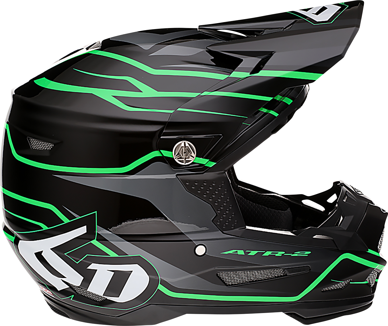 6D HELMETS ATR-2 Helmet - Phase - Black/Green - 2XL 12-2849