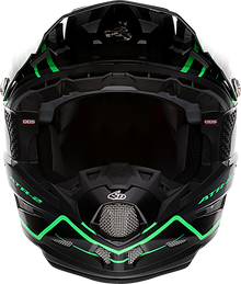 6D HELMETS ATR-2 Helmet - Phase - Black/Green - 2XL 12-2849
