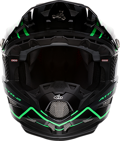 6D HELMETS ATR-2 Helmet - Phase - Black/Green - 2XL 12-2849