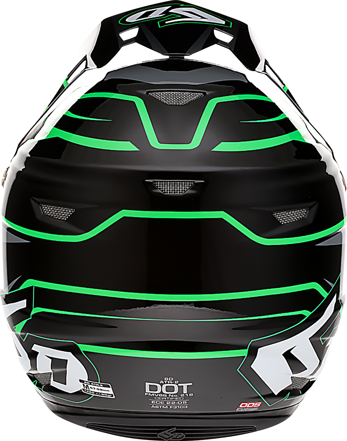 6D HELMETS ATR-2 Helmet - Phase - Black/Green - 2XL 12-2849