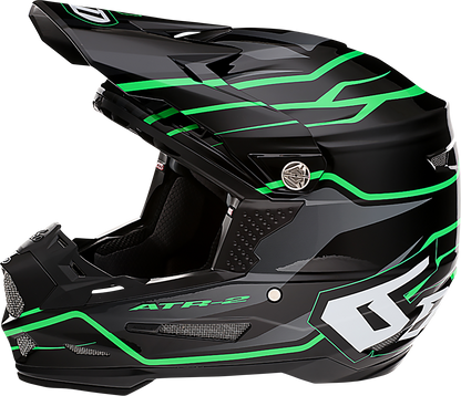 6D HELMETS ATR-2 Helmet - Phase - Black/Green - 2XL 12-2849