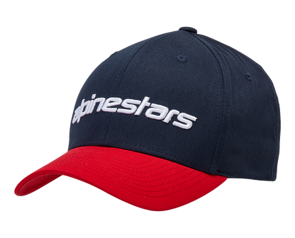 ALPINESTARS Linear Hat - Navy/Red - Small/ Medium 1230810057030SM