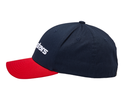 ALPINESTARS Linear Hat - Navy/Red - Small/ Medium 1230810057030SM