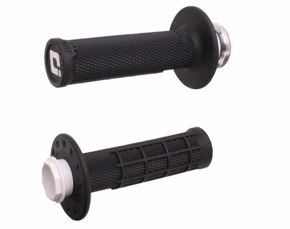 Micro X Lock On Grips Half Waffle Black/Silver