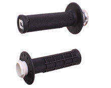 ODI Micro X Lock On Grip Half Waffle - Black/Silver