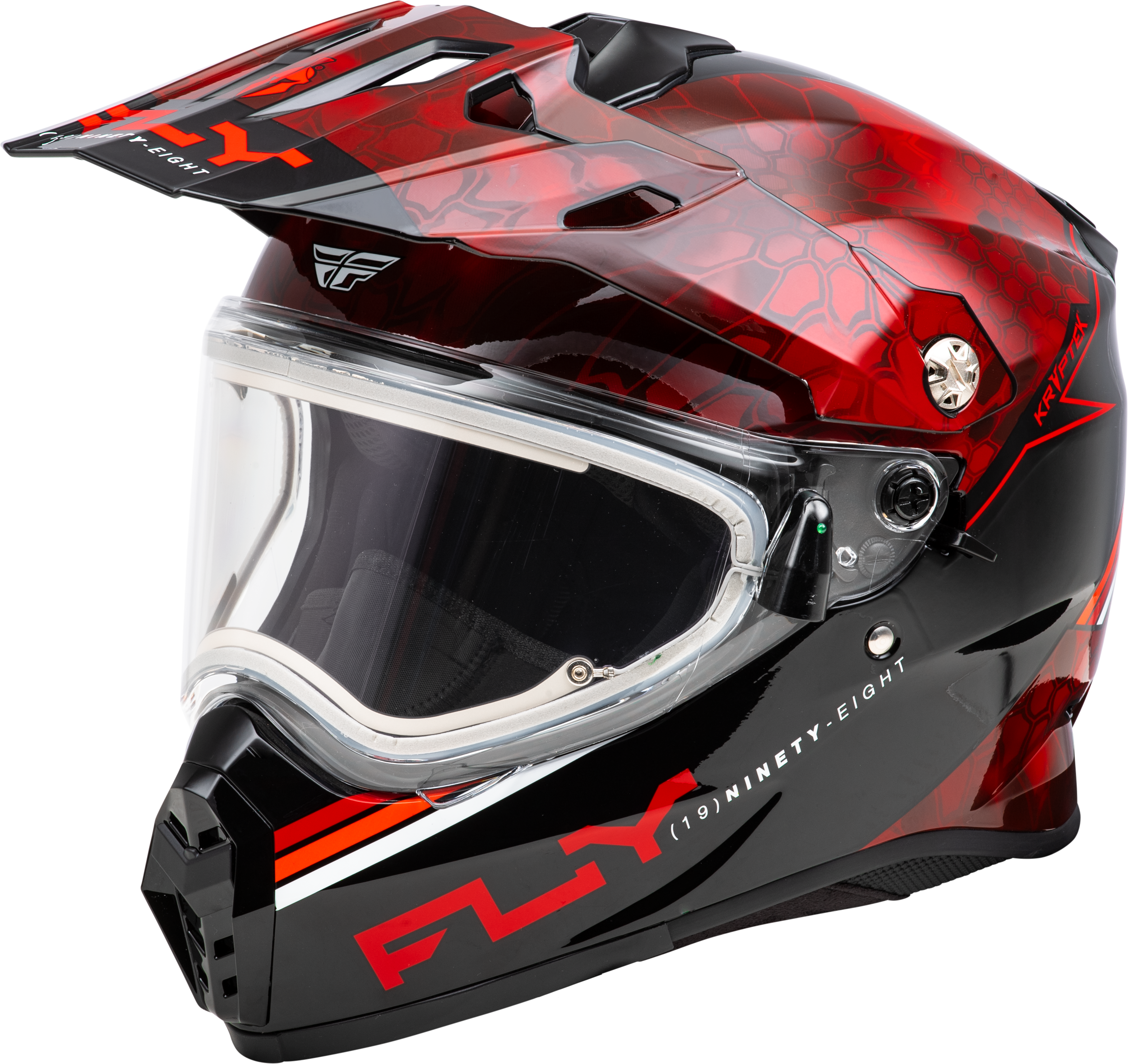Trekker Cw Conceal Helmet Elec Shld Red/Black Xl