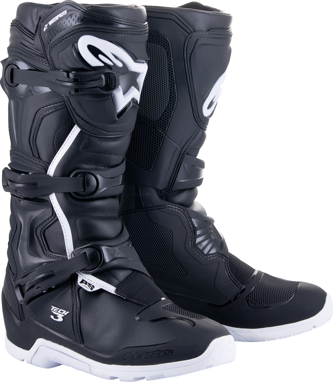 ALPINESTARS Tech 3 Enduro Waterproof Boots - Black/White - US 12 / EU 47 2013324-12-12