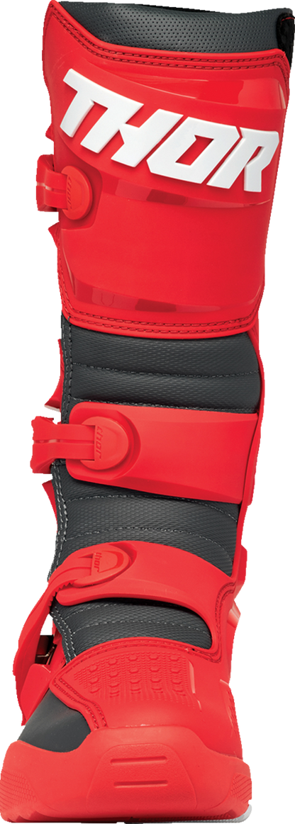 THOR Blitz XR Boots - Red/Charcoal - US 14 3410-3116