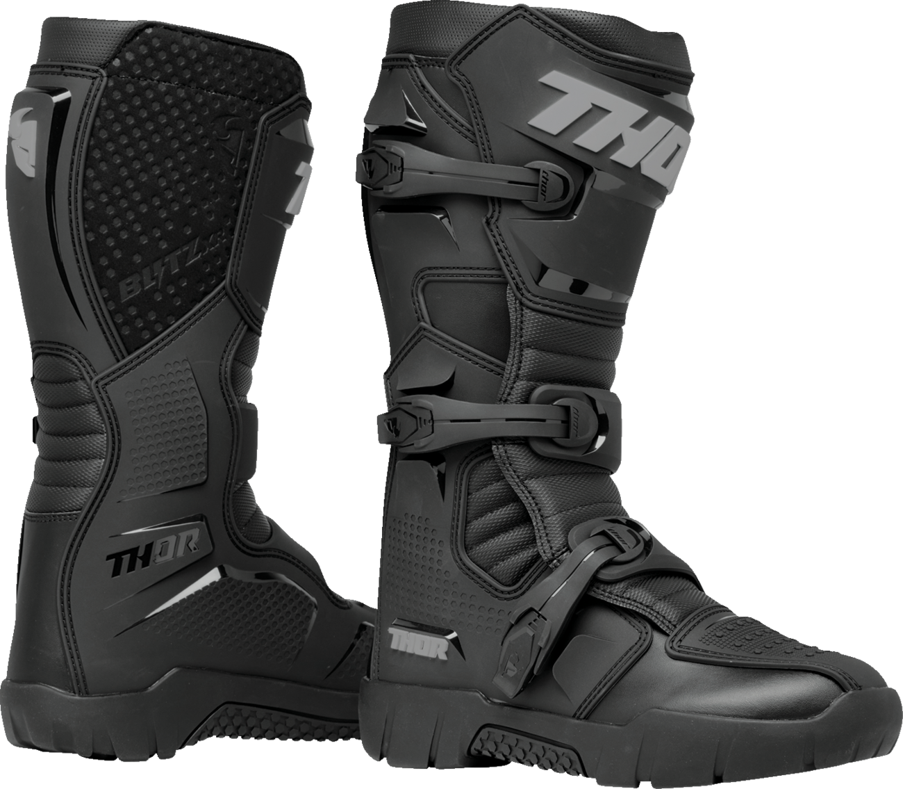 THOR Blitz XR Trail Boots - Black/Gray - US 8 3410-3128