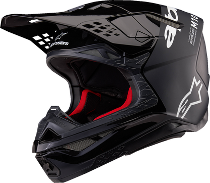 ALPINESTARS Supertech M10 Helmet - Flood - MIPS® - Black/Dark Gray - Small 8301023-1310-S