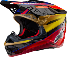 ALPINESTARS Supertech M10 Helmet - Era - MIPS® - Gloss Gold/Yellow/Rio Red - 2XL 8301223-5938-2X