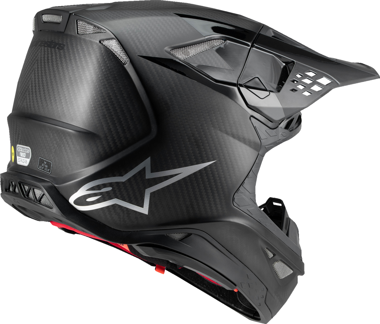 ALPINESTARS Supertech M10 Helmet - Fame - MIPS® - Black Carbon - XL 8300423-1902-XL