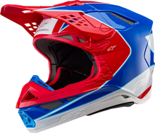 ALPINESTARS Supertech M10 Helmet - Aeon - MIPS® - Gloss Bright Red/Blue - Medium 8301923-3017-M