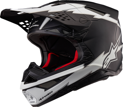 ALPINESTARS Supertech M10 Helmet - Ampress - MIPS® - Matte Black/White - 2XL 8300823-1121-2X