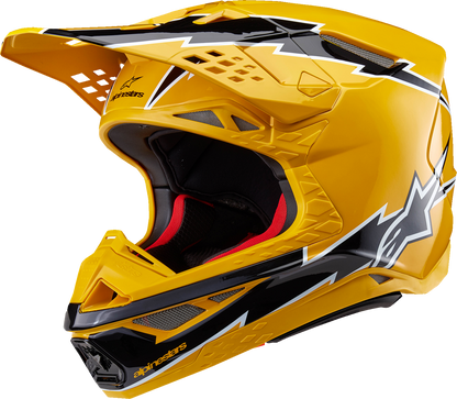 ALPINESTARS Supertech M10 Helmet - Ampress - MIPS® - Gloss Black/Yellow - XL 8300823-1414-XL