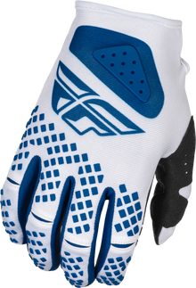 Youth Kinetic Center Gloves White/Navy Ys