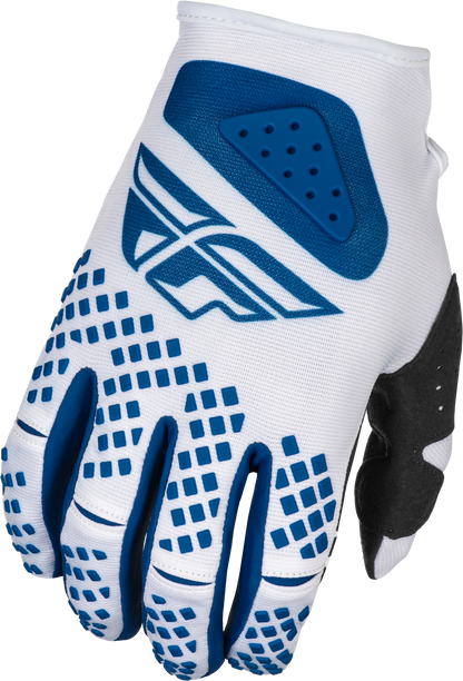 Youth Kinetic Center Gloves White/Navy Yl