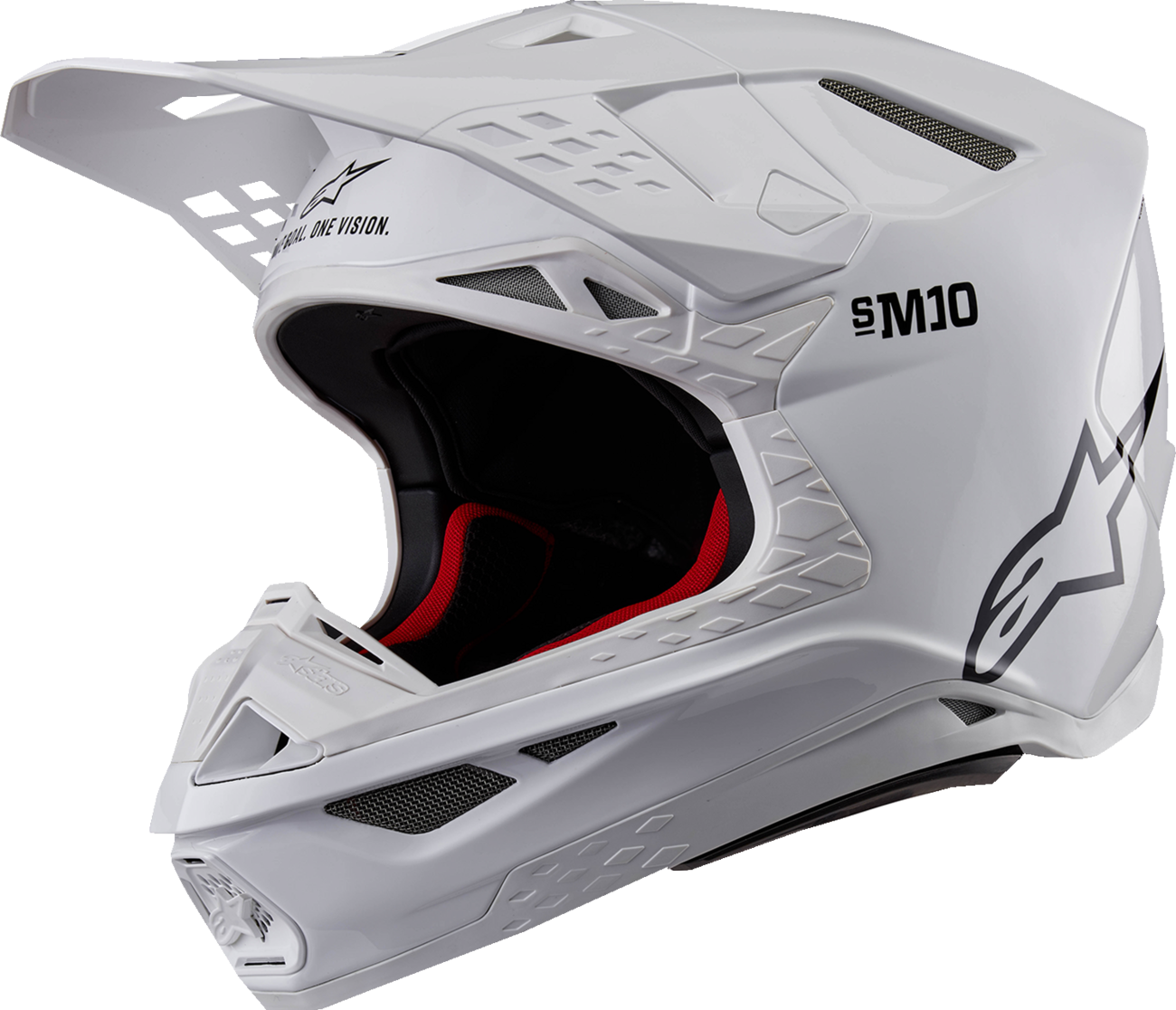 ALPINESTARS Supertech M10 Helmet - Solid - MIPS® - Gloss White - Large 8300323-2180-L