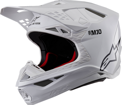 ALPINESTARS Supertech M10 Helmet - Solid - MIPS® - Gloss White - Medium 8300323-2180-M