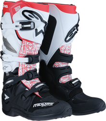 MOOSE OFFROAD Tech 7 Boots - Black/White/Red - US 7 0212024-1225-7