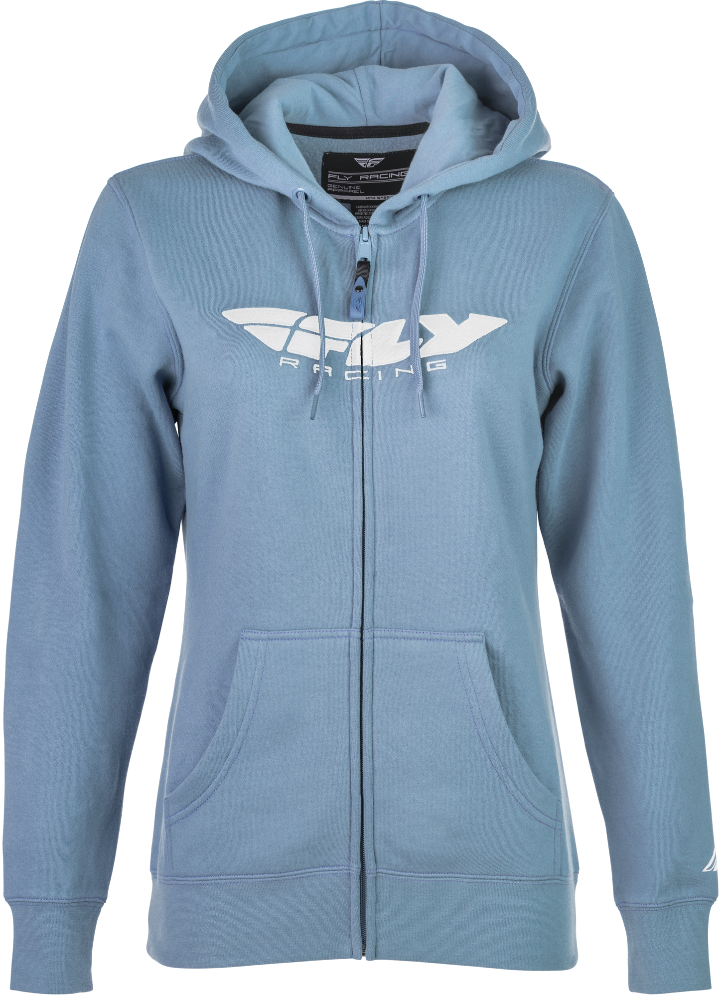 Women's Fly Corporate Zip Up Light Blue Lg