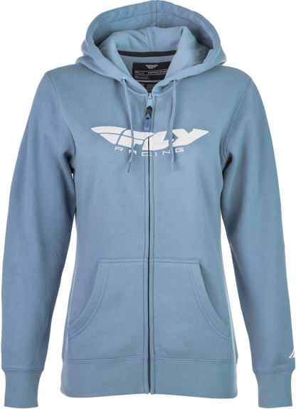 Women's Fly Corporate Zip Up Light Blue Md