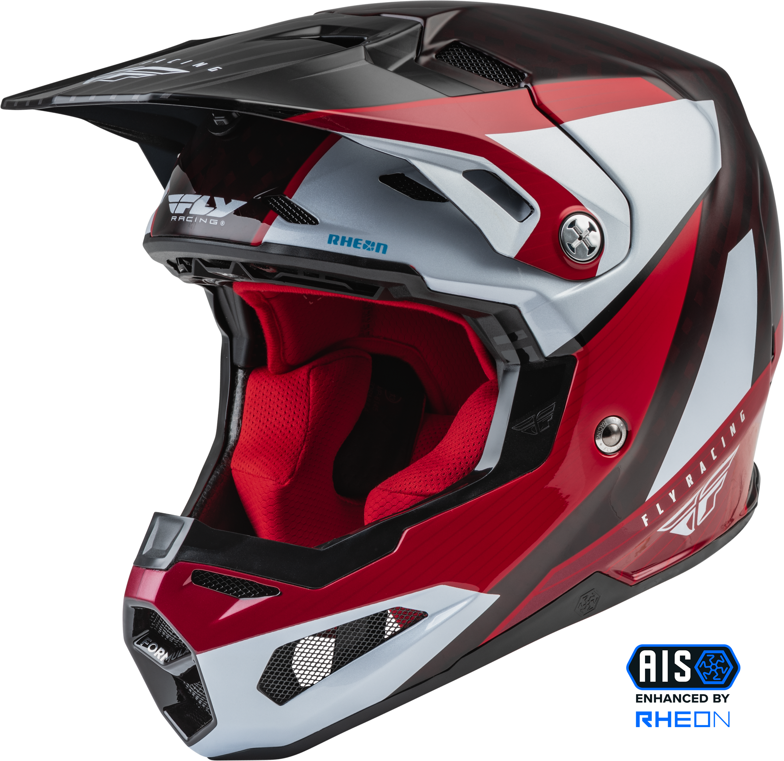 Formula Carbon Prime Helmet Red/White/Red Carbon 2x