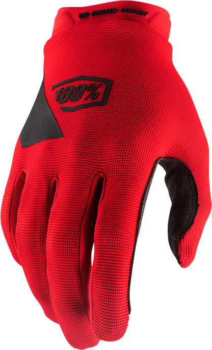 100% Ridecamp Youth Gloves - Red
