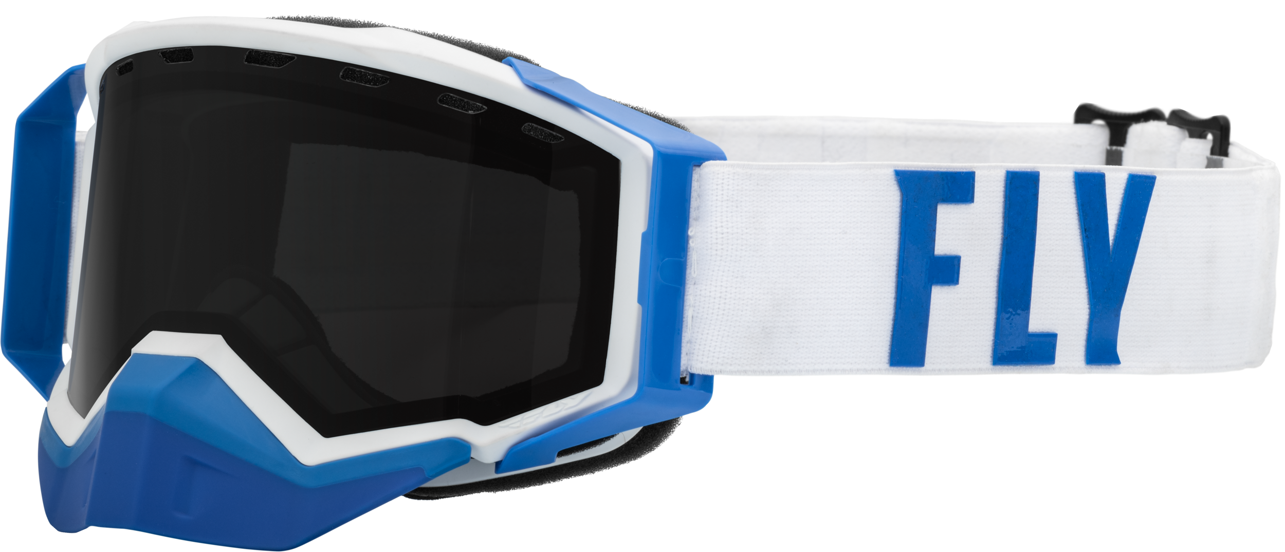 Zone Pro Snow Goggle Wht/Blue W/ Polarized Smoke Lens