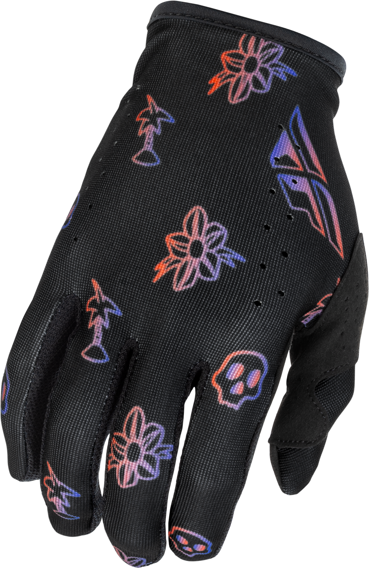 Lite Outline Gloves Black/Red/Purple Sm