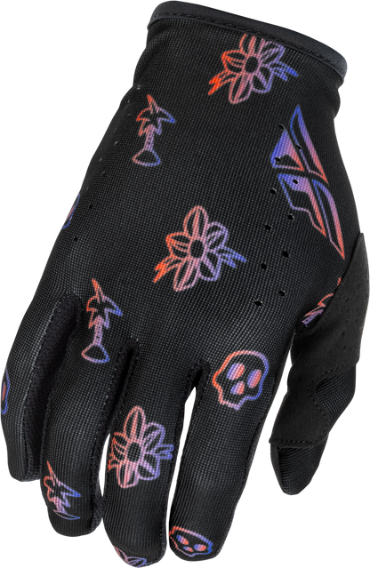 Lite Outline Gloves Black/Red/Purple Sm