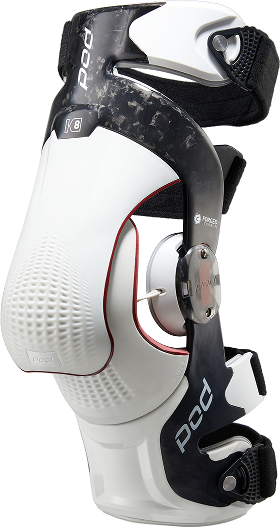 K8 3.0 Knee Brace Carbon (Lt) Carbon/White Lg