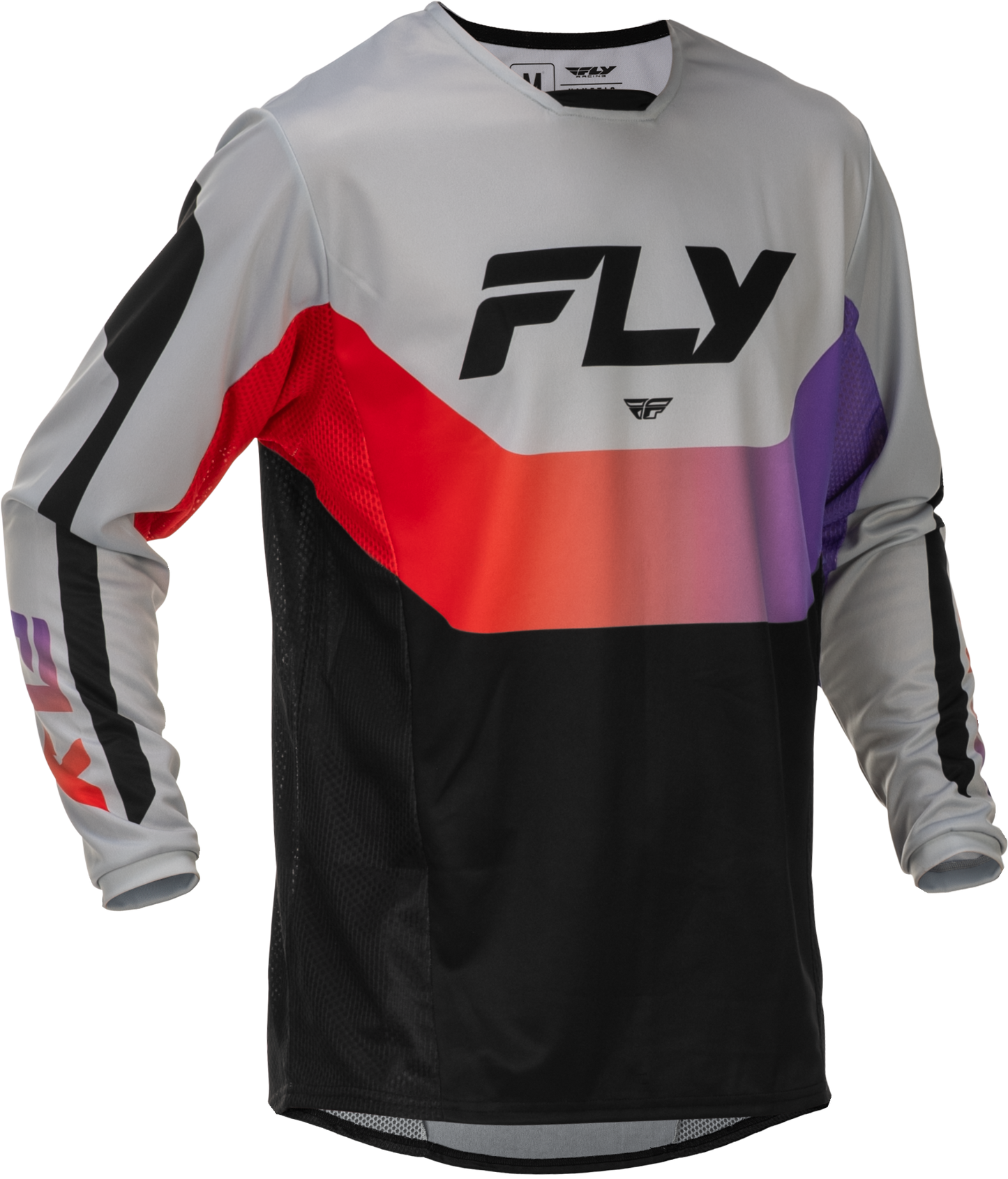 Kinetic Jersey Grey/Red/Purple/Black Sm